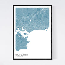 Load image into Gallery viewer, Bournemouth City Map Print