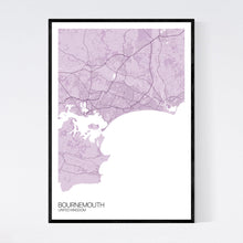 Load image into Gallery viewer, Bournemouth City Map Print