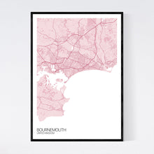 Load image into Gallery viewer, Bournemouth City Map Print