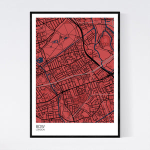 Bow Neighbourhood Map Print