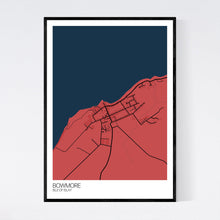 Load image into Gallery viewer, Bowmore Town Map Print