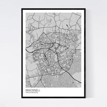 Load image into Gallery viewer, Bracknell City Map Print