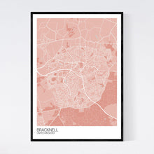 Load image into Gallery viewer, Bracknell City Map Print
