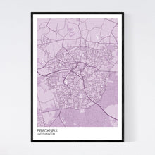 Load image into Gallery viewer, Bracknell City Map Print