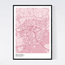 Load image into Gallery viewer, Bracknell City Map Print