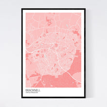 Load image into Gallery viewer, Bracknell City Map Print