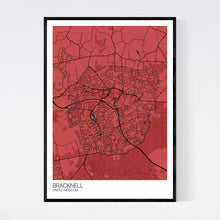 Load image into Gallery viewer, Bracknell City Map Print