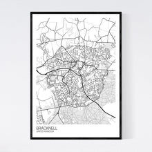 Load image into Gallery viewer, Bracknell City Map Print