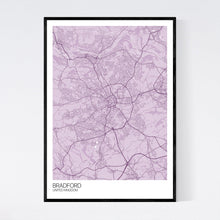Load image into Gallery viewer, Bradford City Map Print