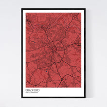 Load image into Gallery viewer, Bradford City Map Print