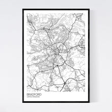 Load image into Gallery viewer, Bradford City Map Print