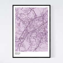 Load image into Gallery viewer, Braga City Map Print