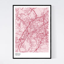 Load image into Gallery viewer, Braga City Map Print