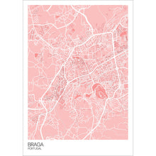 Load image into Gallery viewer, Map of Braga, Portugal