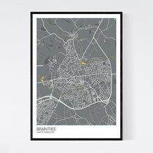 Load image into Gallery viewer, Braintree City Map Print