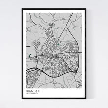 Load image into Gallery viewer, Braintree City Map Print