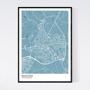 Map of Braintree, United Kingdom