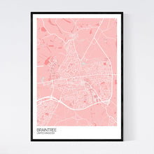 Load image into Gallery viewer, Braintree City Map Print