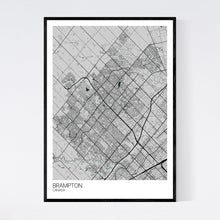 Load image into Gallery viewer, Brampton City Map Print