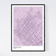 Load image into Gallery viewer, Brampton City Map Print