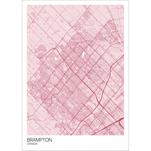 Map of Brampton, Canada