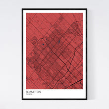 Load image into Gallery viewer, Brampton City Map Print