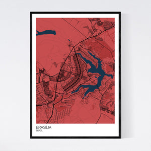 Brasília City Map Print