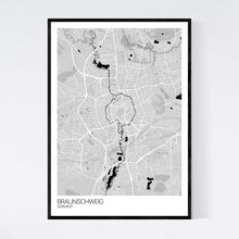 Load image into Gallery viewer, Braunschweig City Map Print