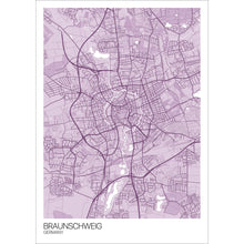 Load image into Gallery viewer, Map of Braunschweig, Germany