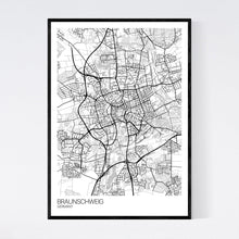 Load image into Gallery viewer, Braunschweig City Map Print