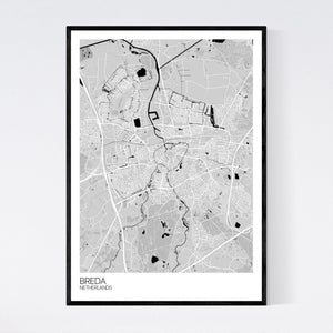 Breda City Map Print