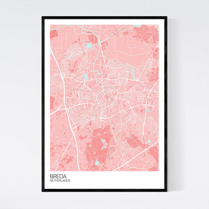 Breda City Map Print