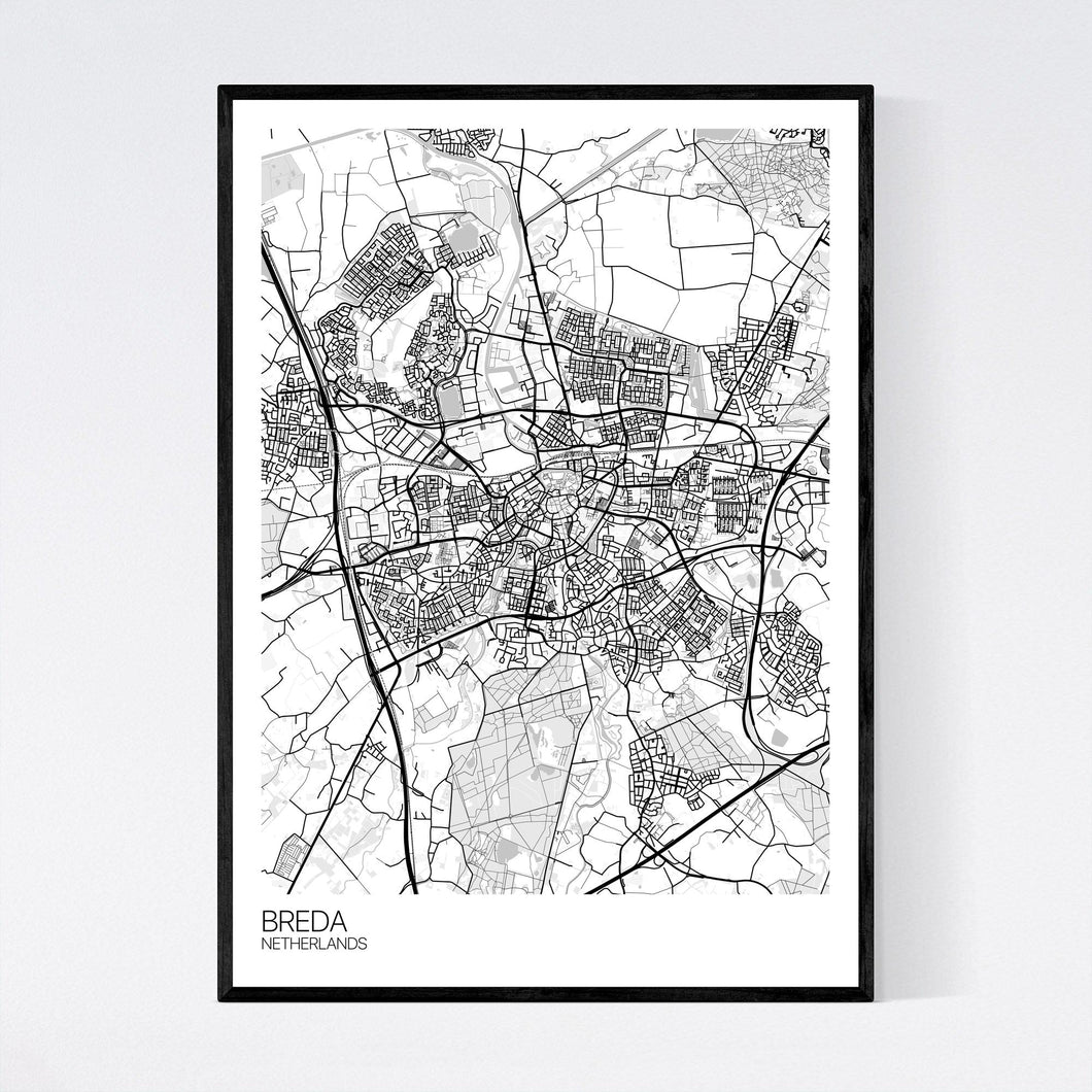 Breda City Map Print