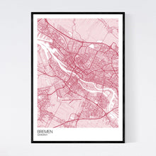 Load image into Gallery viewer, Bremen City Map Print