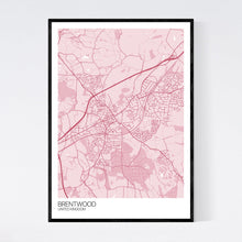 Load image into Gallery viewer, Brentwood City Map Print