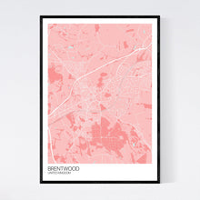 Load image into Gallery viewer, Brentwood City Map Print