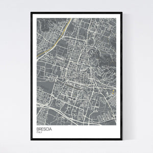 Brescia City Map Print