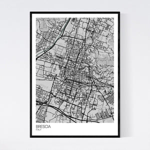 Brescia City Map Print