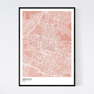 Brescia City Map Print