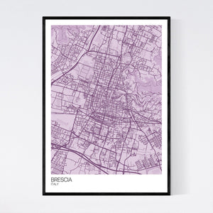 Brescia City Map Print