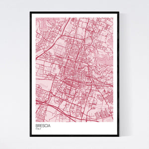 Brescia City Map Print