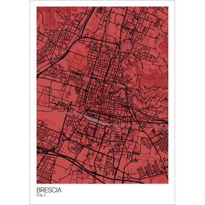 Map of Brescia, Italy