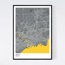 Load image into Gallery viewer, Map of Brest, France