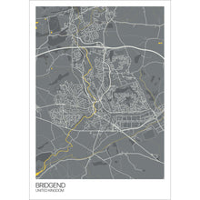 Load image into Gallery viewer, Map of Bridgend, United Kingdom