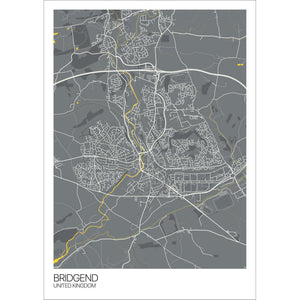 Map of Bridgend, United Kingdom