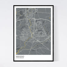 Load image into Gallery viewer, Map of Bridgend, United Kingdom