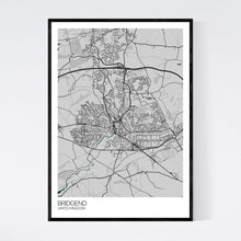 Load image into Gallery viewer, Bridgend City Map Print