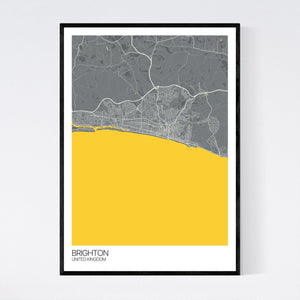 Brighton City Map Print