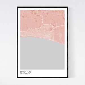 Brighton City Map Print