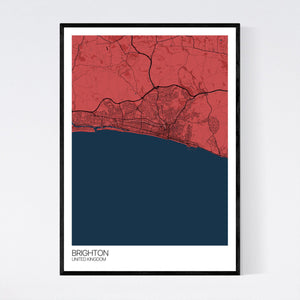 Brighton City Map Print